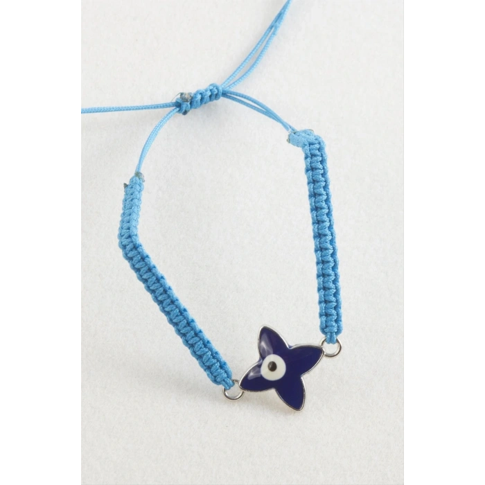 Çiçek Nazar Makrome Örgülü Bileklik