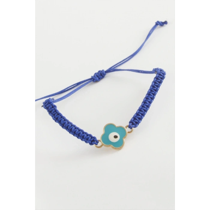 Çiçek Nazar Makrome Örgülü Bileklik
