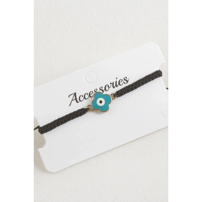 Çiçek Nazar Makrome Örgülü Bileklik