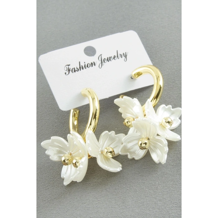 Çiçek Plastik Küpe