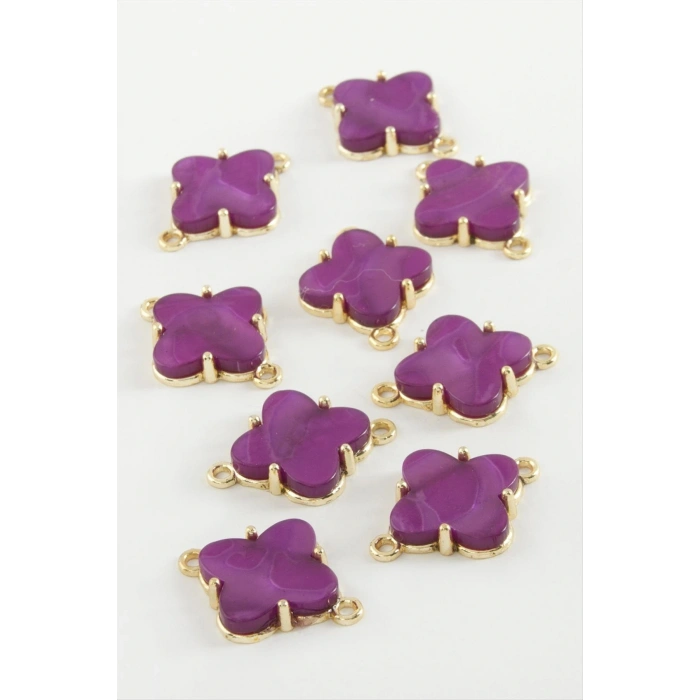 Çiçek Tek Kulp Polyester Bileklik ve Kolye Ucu Aparatı 1 Adet