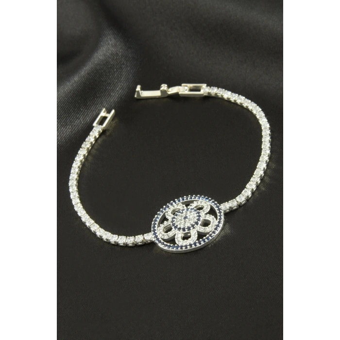 Çiçek Zirkon Taşlı Çocuk Bileklik 16 cm