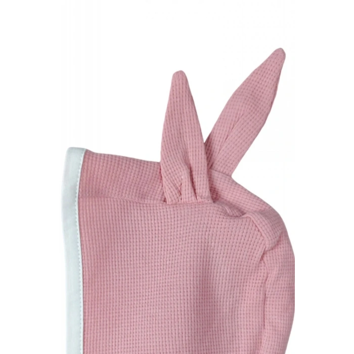 Çıçıtlı Zıbın ve Body Şapkalı Pamuklu Cepli 3lü Günlük Kız Çocuk Salopet Tulum