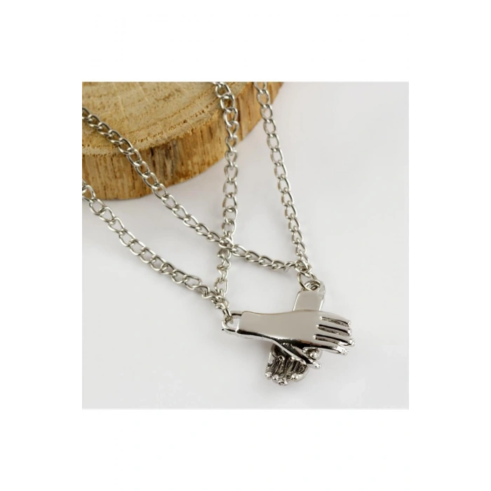 Çift El Figürlü Kolye