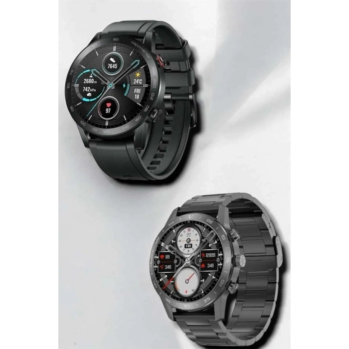 Çift Kordonlu Yüksek Çözünürlüklü Akıllı Saat Uyku İzleyici & Spor Modları