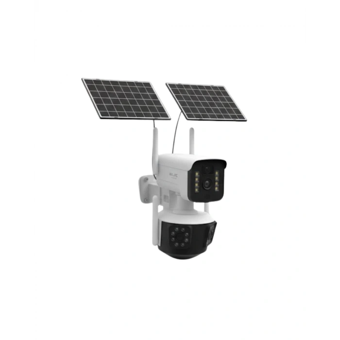 Çift Solar Panelli 4g Kablosuz Ip Güvenlik Kamerası 9mp Ve Hareket Takipli