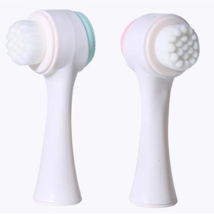 Çift Taraflı 3D Yumuşak Yüz Bakım Fırçası (4887)