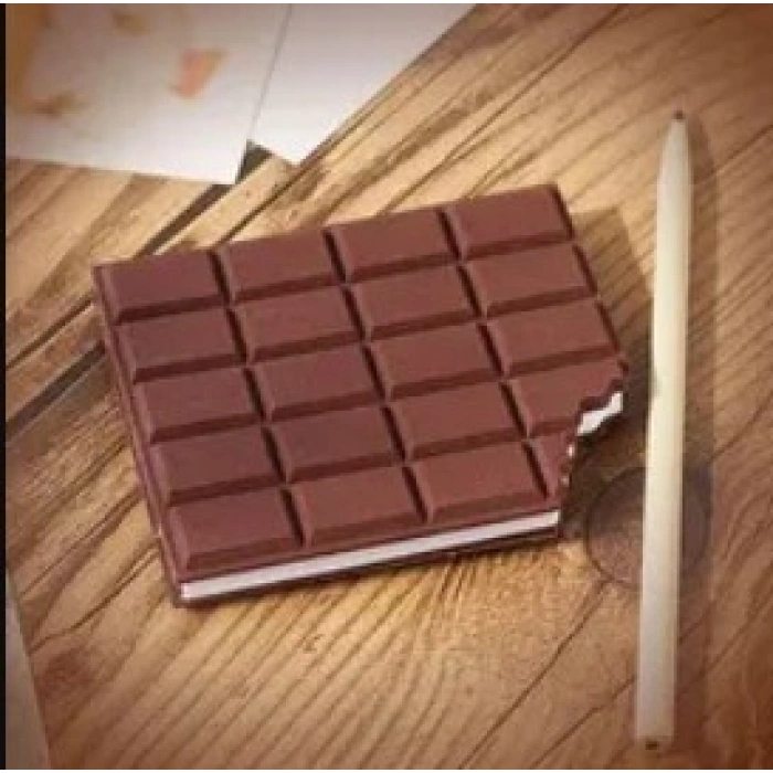 Çikolata Kokulu Harika Kare Çikolata Not Defteri Chocolate Notebook