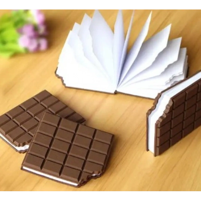 Çikolata Kokulu Harika Kare Çikolata Not Defteri Chocolate Notebook