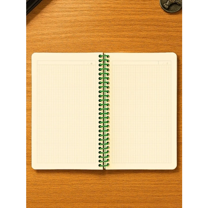 Cinco de Mayo Temalı Spiral Kareli Defter – 80 Yaprak, 18x24 cm
