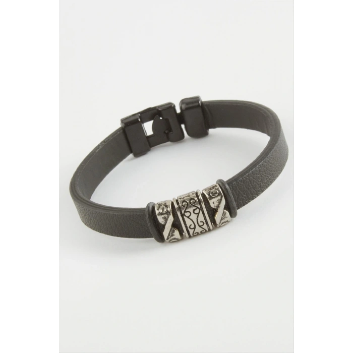 Çini Desenli Kaliteli Suni Deri Bileklik