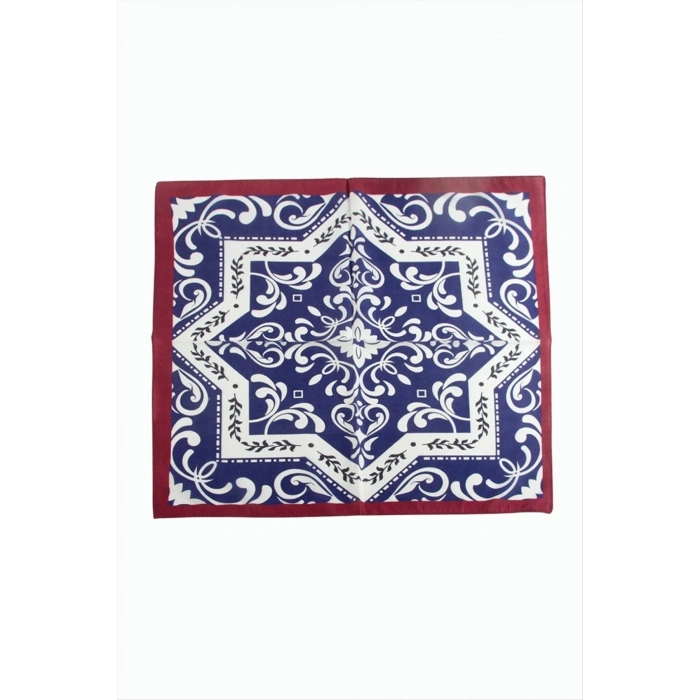 Çini Desenli Zr Şifon Fular 50*50 cm