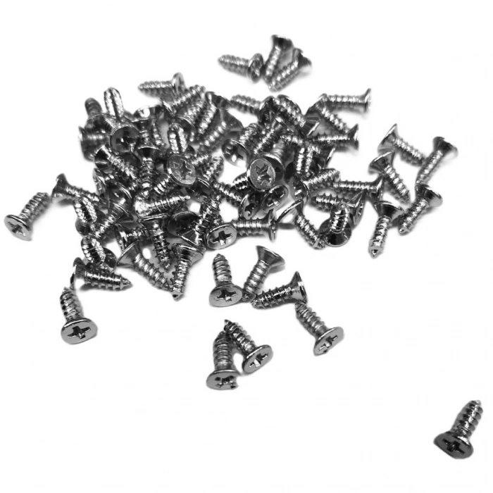 Çinko 1000 Adet Klips Vidası 2,2x6,5 mm YHB - Konik Başlı Kutu, Sandık, Ayak, Askı, Mini Vida