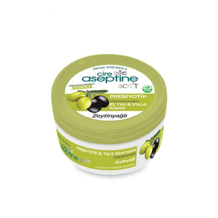 Cire Aseptine Soft Zeytinyağlı Nemlendirici Pürüzsüzleştirici Prebiyotikli Krem 200 ml