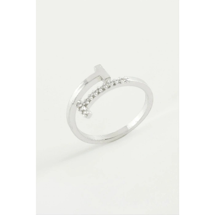 Çivi Zirkon Taşlı Yüzük