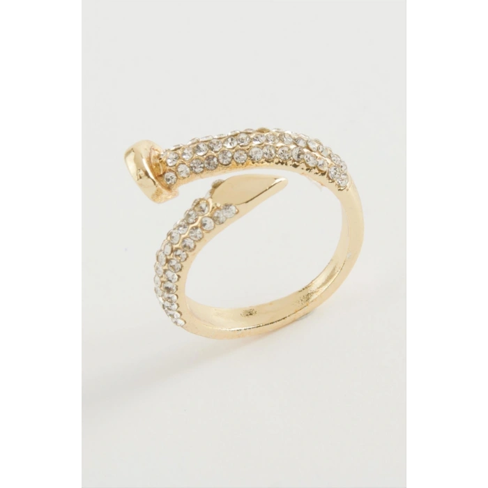 Çivi Zirkon Taşlı Yüzük