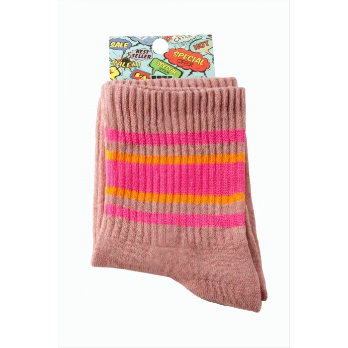 Çizgili Kolej Çorap 8*28