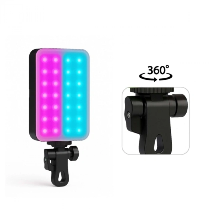 Clip-fill Taşınabilir Mini Rgb Led Selfie Işığı