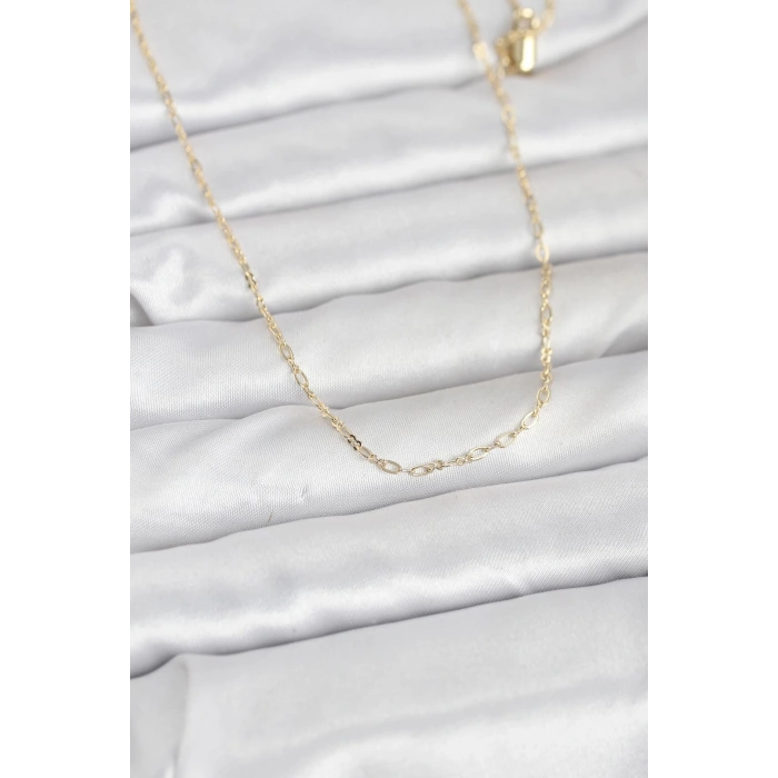 CM 14K Gold Renk 60 cm Zincirli Kadın Kolye - TJ-BKO10944