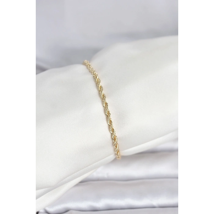 CM 14K Gold Renk Burgu Model Kadın Bileklik - TJ-BB8279