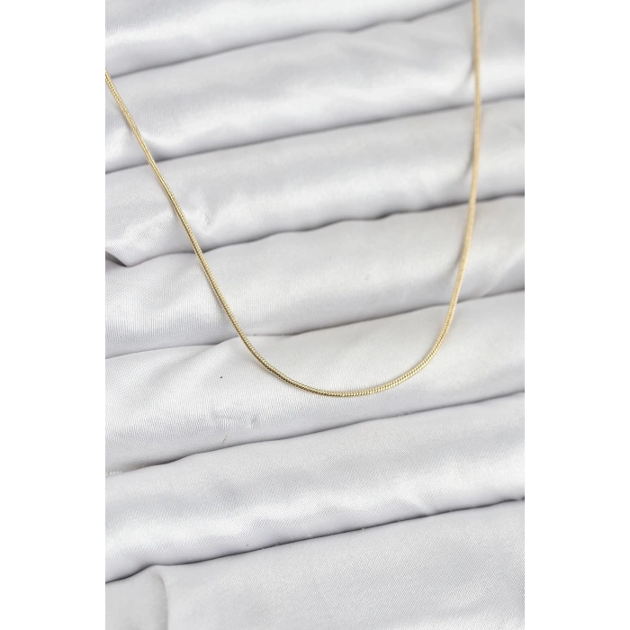CM 14K Gold Renk Yılan Zincir Model Kadın Kolye - TJ-BKO10922