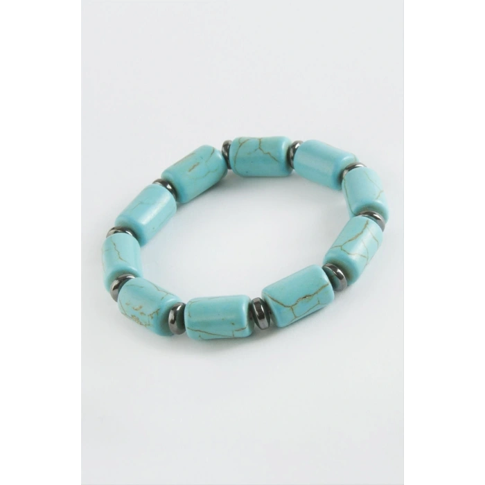Çocuk Turkuaz Doğaltaş Bileklik 6 mm