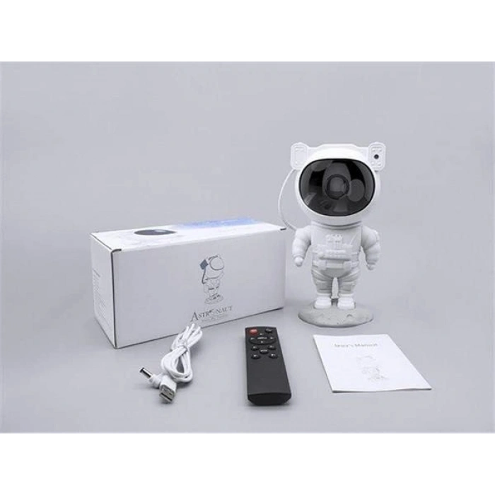 Çocuklara Özel Projeksiyon Astronot Lamba Speaker Sevimli