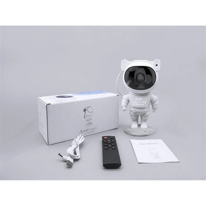 Çocuklara Özel Projeksiyon Astronot Lamba Speaker Sevimli