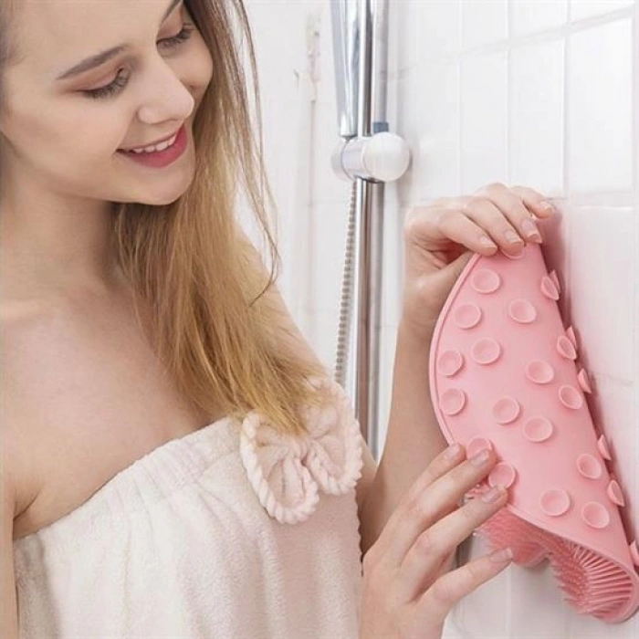 Çok Amaçlı Esnek Yumuşak Banyo El Ayak Vücut Plastik Duş Matı Plastik Banyo Matı (4887)