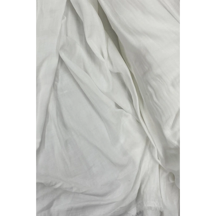 Çok Amaçlı Müslin Pamuklu Bebek Örtü ve Battaniye Kumaşı Müslin Bez Kırık Beyaz 11