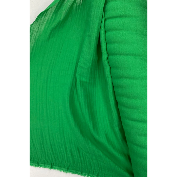 Çok Amaçlı Müslin Pamuklu Bebek Örtü ve Battaniye Kumaşı Müslin Bez Zümrüt Yeşili 41