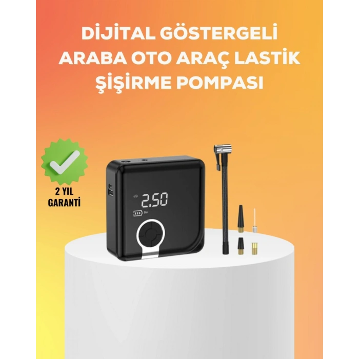 Çok Fonksiyonlu Akıllı Lastik Şişirme Cihazı