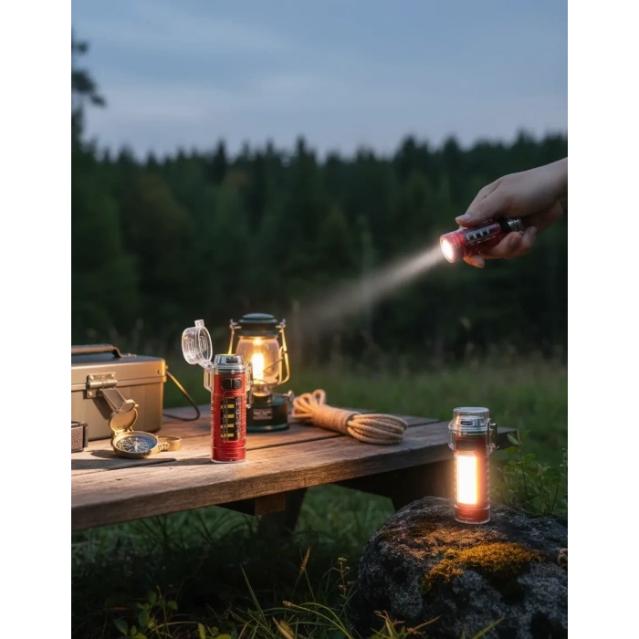 Çok Fonksiyonlu Elektrikli Çakmak El Feneri Özellikli