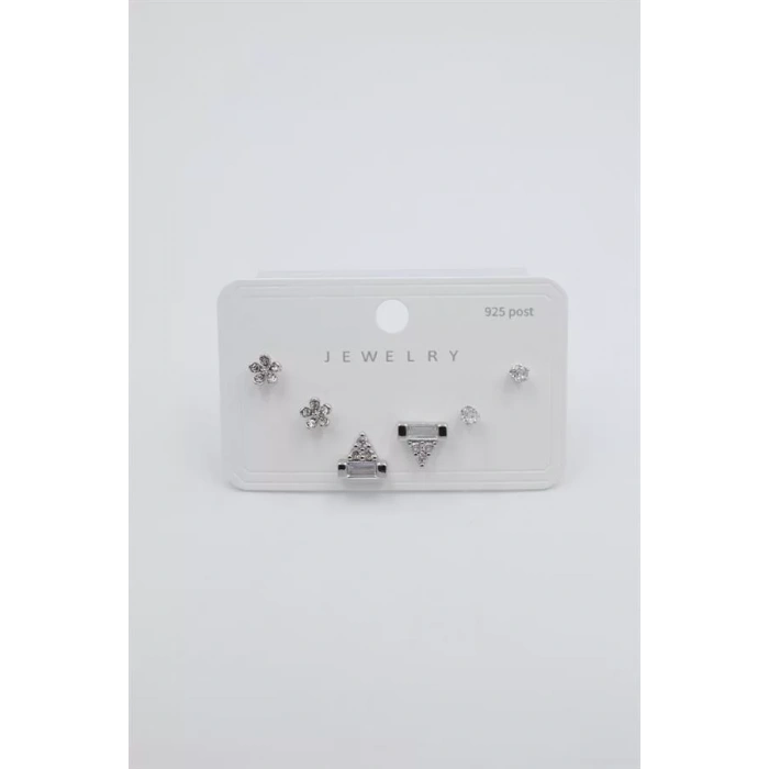 Çoklu Set Küpe - Gümüş