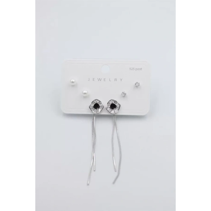 Çoklu Set Küpe - Gümüş