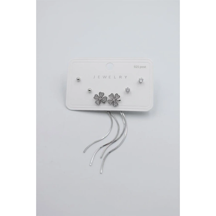 Çoklu Set Küpe - Gümüş