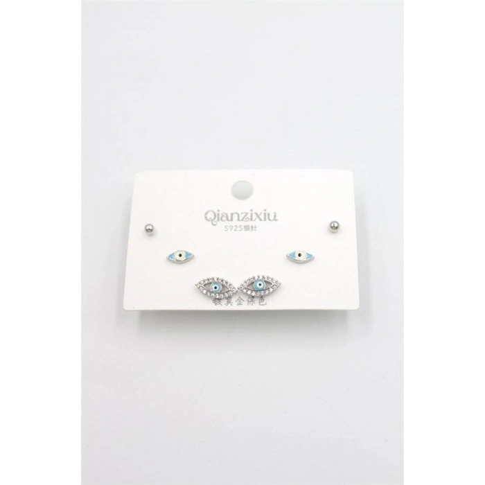 Çoklu Set Küpe - Gümüş