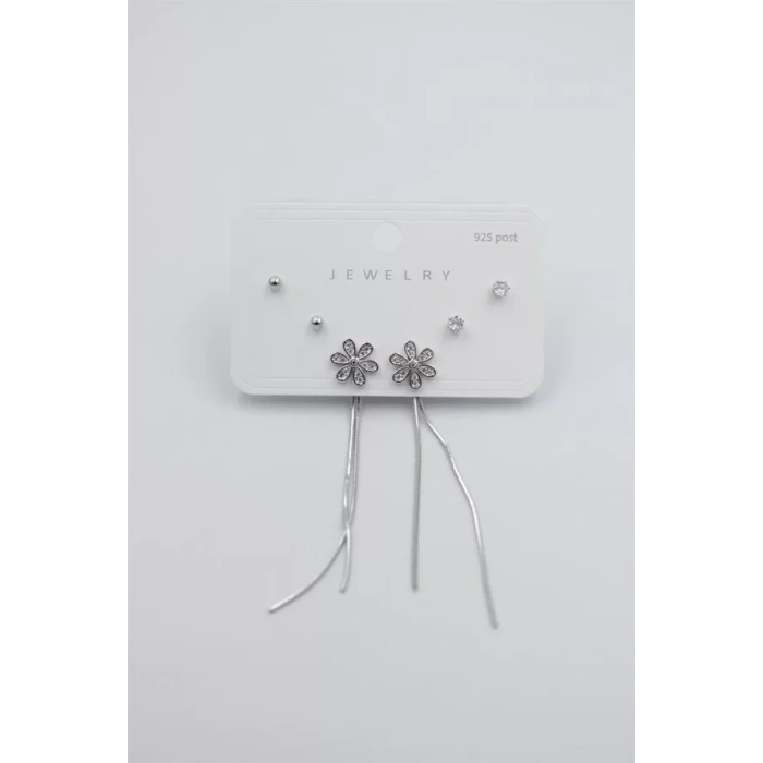 Çoklu Set Küpe - Gümüş