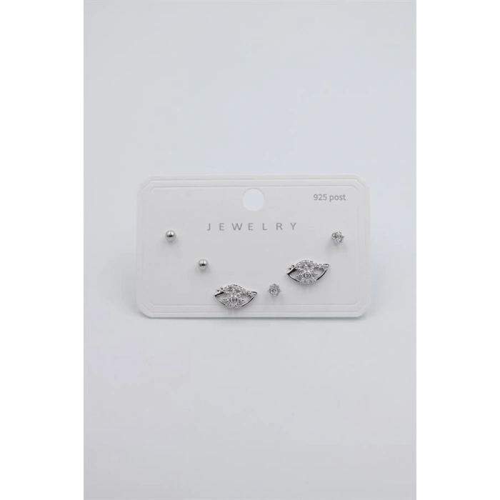 Çoklu Set Küpe - Gümüş