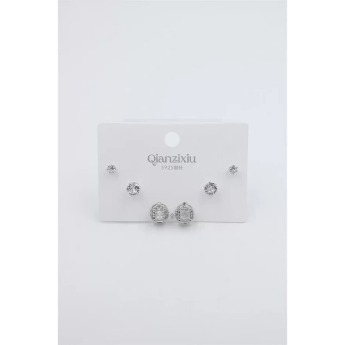Çoklu Set Küpe - Gümüş