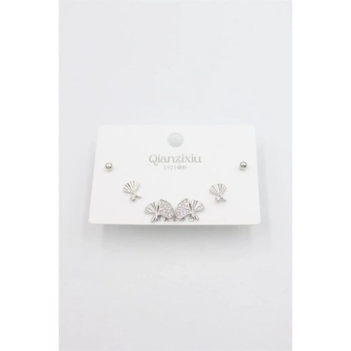 Çoklu Set Küpe - Gümüş