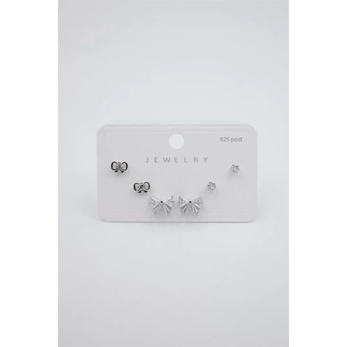 Çoklu Set Küpe - Gümüş