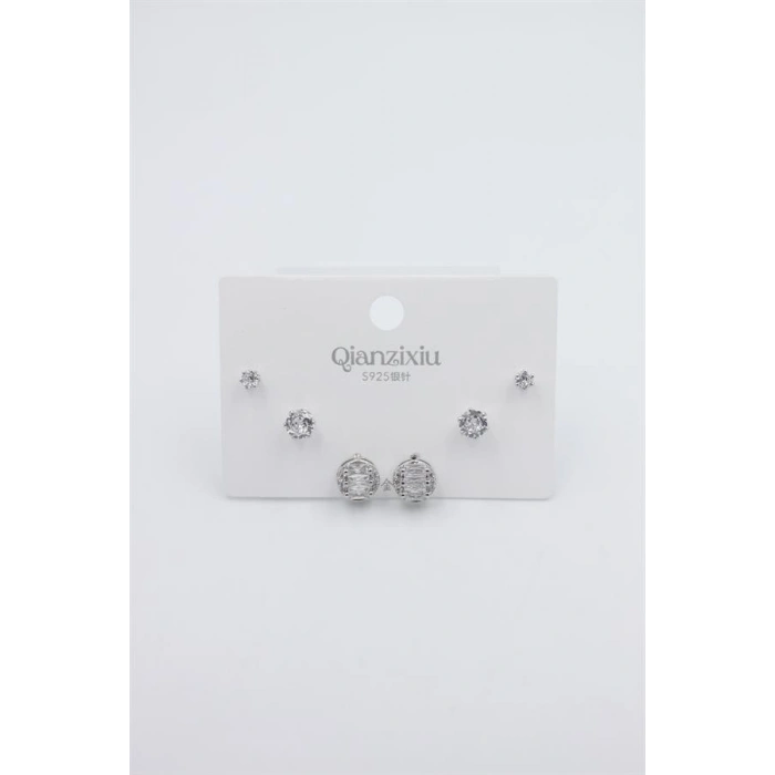 Çoklu Set Küpe - Gümüş