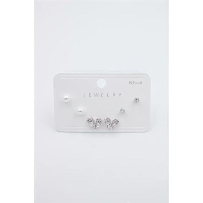 Çoklu Set Küpe - Gümüş