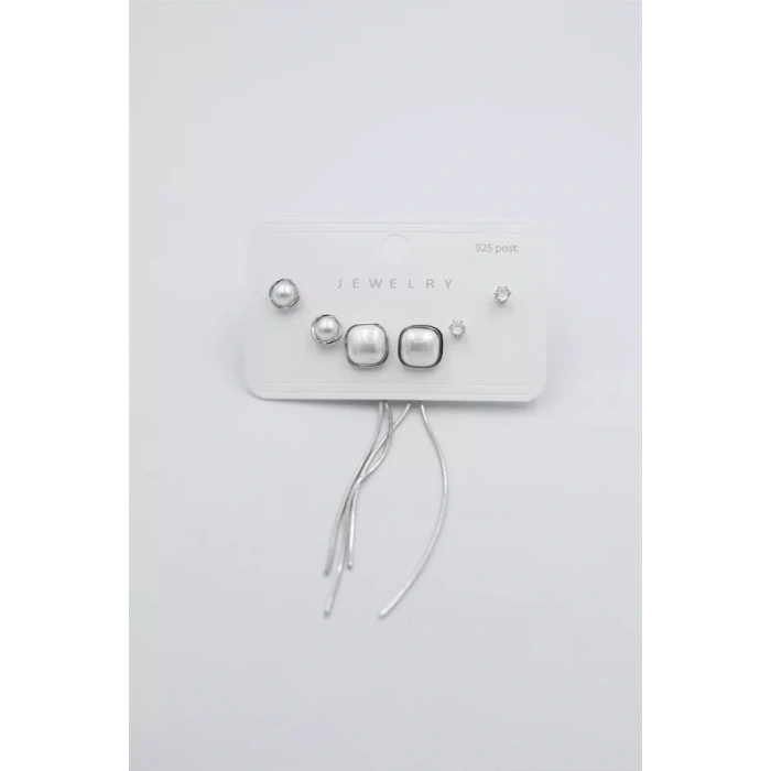 Çoklu Set Küpe - Gümüş