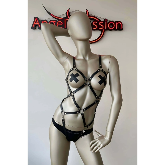 Cool Ve Şık Deri Harness Modelleri - Brf368