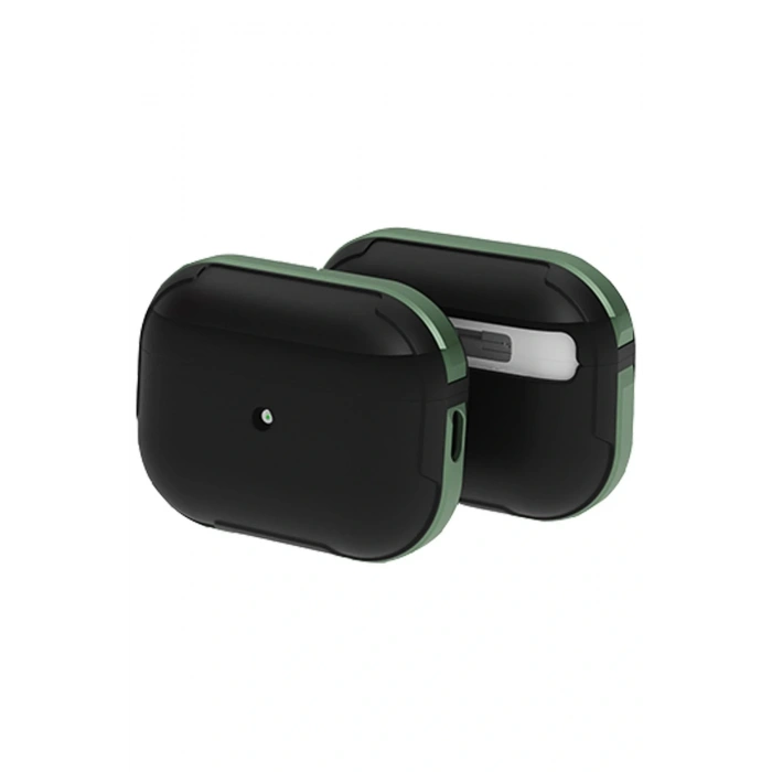 Airpods 3 (3.nesil) MO-A8 Armor Kılıf - Koyu Yeşil