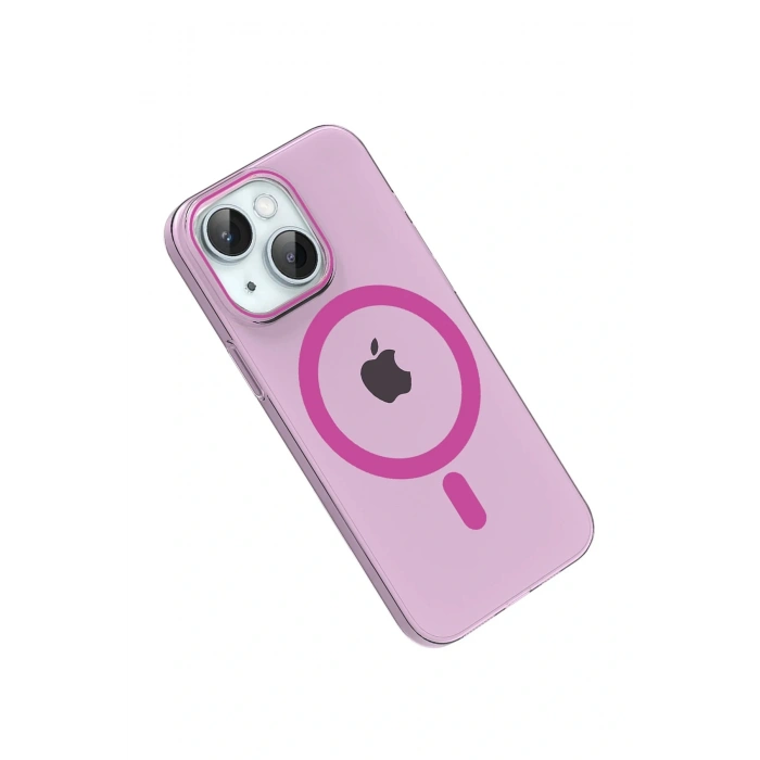 Apple iPhone 14 PC Blank Magsafe Kapak - Pembe