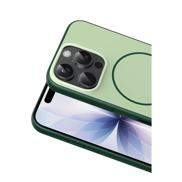 Apple iPhone 16 Pro Max Neva Magsafe Kapak - Koyu Yeşil