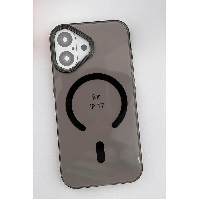 Apple iPhone 17 PC Blank Magsafe Kapak - Siyah